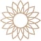 Ekena Millwork Daisy Wood Fretwork Pierced Ceiling Medallion, Alder, 26"OD x 9"ID x 3/8"T CMWP26X26X0375DAAL - alternate 2